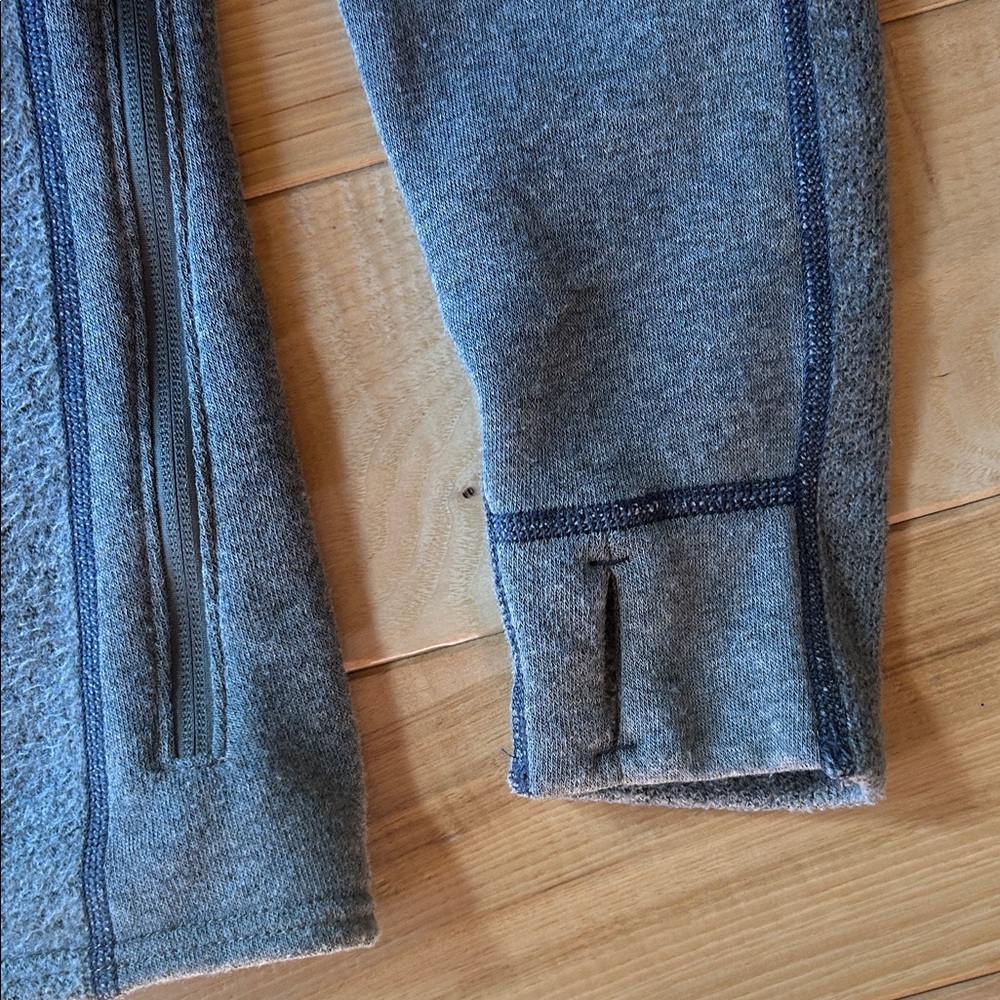 Men's Gray Alpaca fleece Jacket - Picture 3 of 12